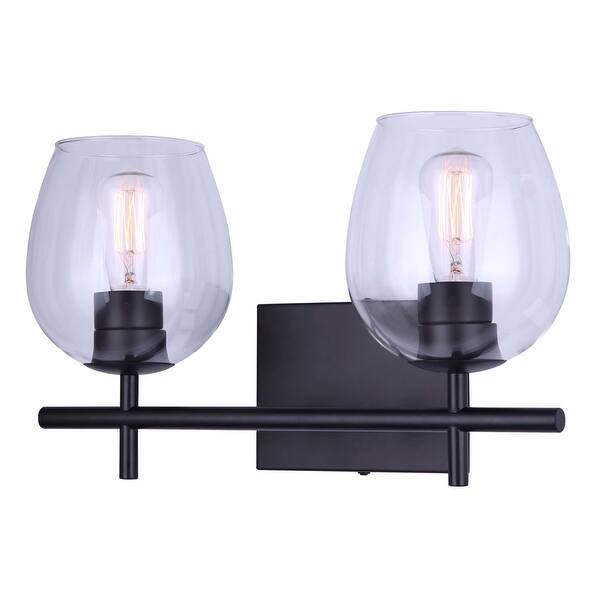 Canarm IVL1019A02 Cain 2 Light 16" Wide Vanity Light Bed Bath